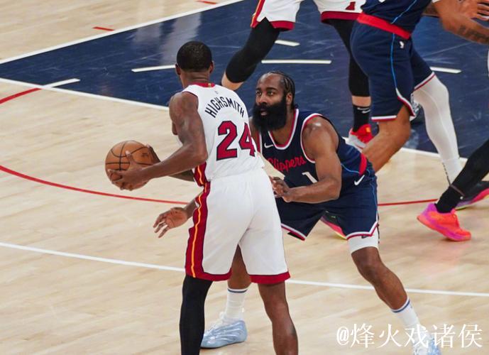 哈登26+11助快船翻盘热火重返第6 活塞惊险击败尼克斯